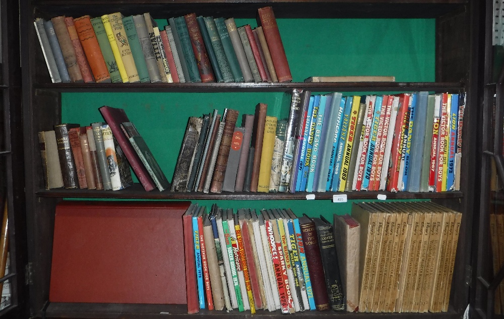 A COLLECTION OF BOOKS including children's books