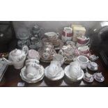 A COLLECTION OF VINTAGE TEA WARE, coffee ware and similar ceramics