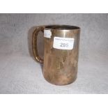 A SILVER TANKARD (London Hallmark)