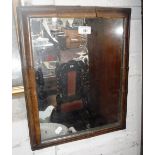 A GEORGE II WALNUT 'CUSHION' MIRROR FRAME of small proportions, 14'' X 17.5''