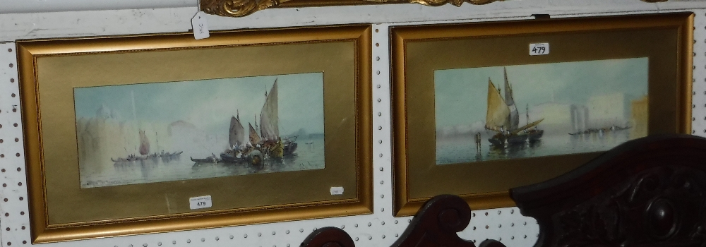 AN EARLY 20TH CENTURY WATERCOLOUR 'The Doges Palace, Venice', indistinctly signed and its