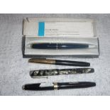 A COLLECTION OF VINTAGE FOUNTAIN PENS, including a Conway Stewart '77' and a 'Swan Self Filler'