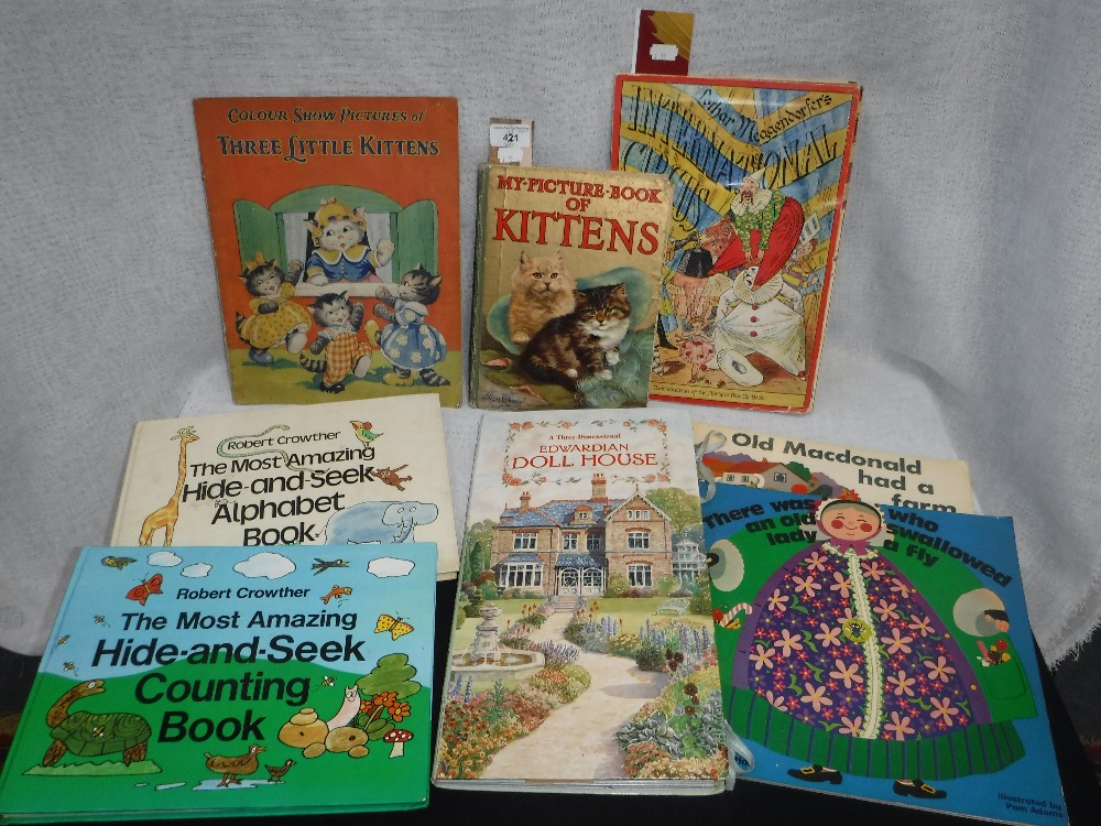 A COLLECTION OF CHILDREN'S BOOKS, including 'pop-up' books and 'My Picture Book of Kittens'