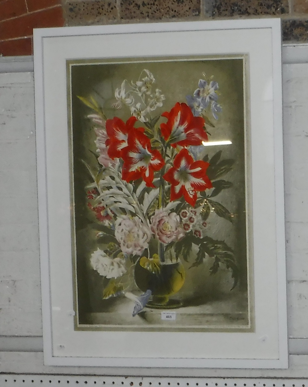 AFTER GERALD COOPER; 'Striped Lily' printed signature and date 1946 within the image, Baynard