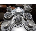 A KENSINGTON STAFFORDSHIRE BLUE AND WHITE TEASET and other similar ceramics