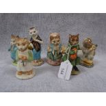 BESWICK: A COLLECTION OF BEATRIX POTTER FIGURES, Simpkin, Susan, Ginger, Tom Kitten, Cousin Ribby