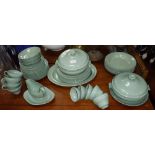 A 1950'S WEDGWOOD 'CELADON' PART DINNER SERVICE