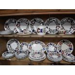 A T G GREEN & CO LTD 'OAKVILLE' PART DINNER SERVICE and other similar spongeware pieces