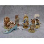 BESWICK: A COLLECTION OF BEATRIX POTTER FIGURES, Lady Mouse, Thomasina Tittlemouse, Tailor of