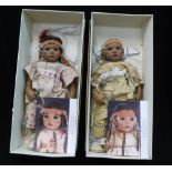 ANNETTE HIMSTEDT PUPPEN KINDER: A 'TAKUMI' DOLL and a 'Takuma' doll, both with certificates (