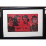 BEATLES INTEREST: A CIRCA 1967 PRINT 'Penny Lane' by Maurice Cockrill RA FBA, depicting 'The Fab