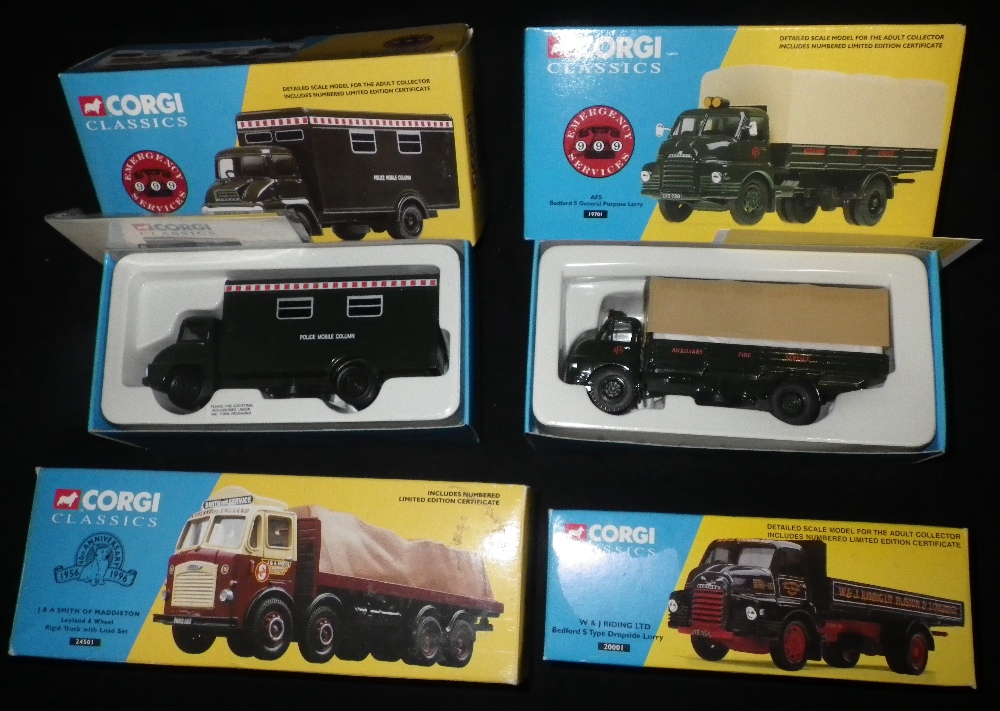 CORGI: CORGI CLASSICS: ' J&A SMITH OF MADDISTON, LEYLAND 8 WHEEL TRUCK' (model 24501), 'Police