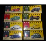 VANGUARDS: A COLLECTION OF 1:43 SCALE MODEL VINTAGE VEHICLES, to include a Ford Anglia and a '