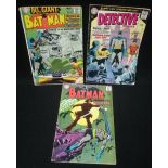D C COMICS: THREE 1960S AMERICAN COMICS: 'BATMAN FRIGHT OF THE SCARECROW' (FEB No 189), 'Detective