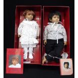 ANNETTE HIMSTEDT PUPPEN KINDER: A 'MAKIMURA' DOLL and a 'Liliane' doll (2) both boxed Condition: