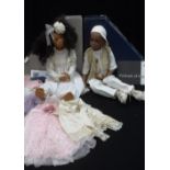 GOTZ PUPPENMANUFAKTUR: AN 'AARON' DOLL, with book and certificate and an 'Angelica' doll. with