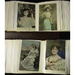 A COLLECTION OF EARLY 20TH CENTURY POSTCARDS depicting 'Music hall' and similar 'Artistes' (approx