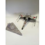 STAR WARS: Hasbro: A 1997 "Imperial Star Destroyer (with sounds) and an "FX X-Wing" fighter; Hasbro: