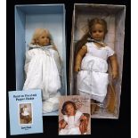 ANNETTE HIMSTEDT PUPPEN KINDER: A 'FIENE' DOLL and a 'Jule' doll, both with certificates (boxed)