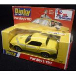 DINKY DIE CAST TOYS: 'PURDEY'S TR7' (model 112) (boxed) circa 1978 Condition: car is excellent,