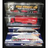 CORGI: MODERN TRUCKS, 'Eddie Stobart Ltd' and 'Parcel Force' (2) both in perspex display boxes, '