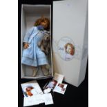 ZAPF CREATION: A 'LEAH' DOLL with her certificate (boxed) Condition: the doll is in good condition¦