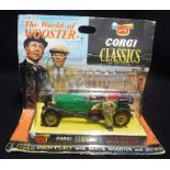 CORGI CLASSICS: 'THE WORLD OF WOOSTER' as seen on BBC TV circa 1966, with original plastic cover and