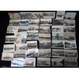 SHIPPING INTEREST: A COLLECTION OF EARLY 20TH CENTURY POSTCARDS depicting ports and vessels,