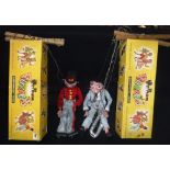 PELHAM PUPPETS: AN EARLY 1960S SAXOPHONE PLAYER dressed in a 'Beatles' style suit (boxed) and a girl