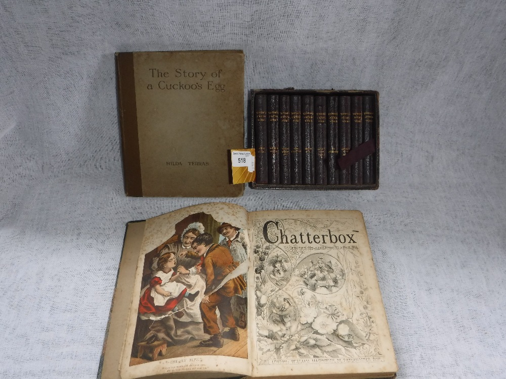 A BOUND VOLUME OF 'CHATTERBOX', 1867, Hilda Terras; 'The Story of a Cuckoo's Egg' and a boxed set of