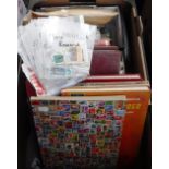 A QUANTITY OF STAMPS IN ALBUMS and loose