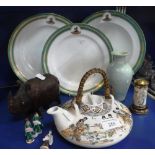 A PART COALPORT ARMORIAL SERVICE and other similar ceramics