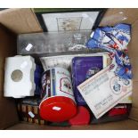 A LARGE COLLECTION OF ROYAL MEMORABILIA, including a 1937 handkerchief, a 1977 Royal Coach and other