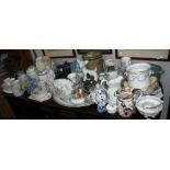 A COLLECTION OF DECORATIVE CERAMICS including a Shelley Mabel Lucie Attwell Nursery Plate
