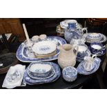 A COLLECTION OF 19TH CENTURY BLUE AND WHITE CERAMICS and similar