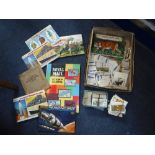 A QUANTITY OF BROOKE BOND CARDS, stamp album and other items