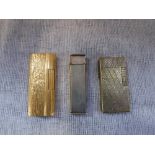 THREE DUNHILL LIGHTERS