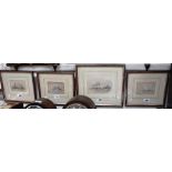 F NORIE: A series of four watercolours of sailing ships (possibly Frank V Norie)