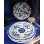 A CHINESE BLUE AND WHITE DISH from the Goteborg wreck and other similar items