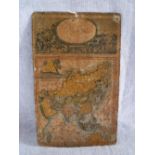 A NEW MAP OF ASIA, pub. 1812 by Langley & Belch, London, mounted on card with a cartouche with