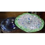 A 'STUART FLETCHER' ART GLASS BOWL and another similar (2)