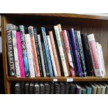 A COLLECTION OF BOOKS ON TEXTILES AND INTERIOR DESIGN (one shelf)