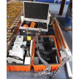 A QUANTITY OF SURVEYOR'S EQUIPMENT including a Troyco T1500 Electronic Distance Meter and other