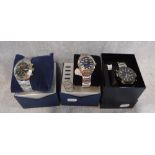 FILA: TWO GENTLEMAN'S MODERN WRISTWATCHES and one other (3)