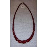 A CHERRY 'AMBER' NECKLACE
