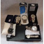 A COLLECTION OF MODERN GENTLEMEN'S WRISTWATCHES, in original presentation boxes