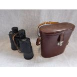 A PAIR OF CARL ZEISS BINOCULARS in a leather case