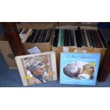 A LARGE COLLECTION OF VINTAGE RECORDS, box sets including opera, classical and others