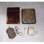 A TORTOISESHELL COVERED CARD CASE and other similar items