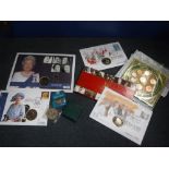 A COLLECTION OF ROYAL COMMEMORATIVE FIRST DAY COVERS, with coins and a collection of Crowns